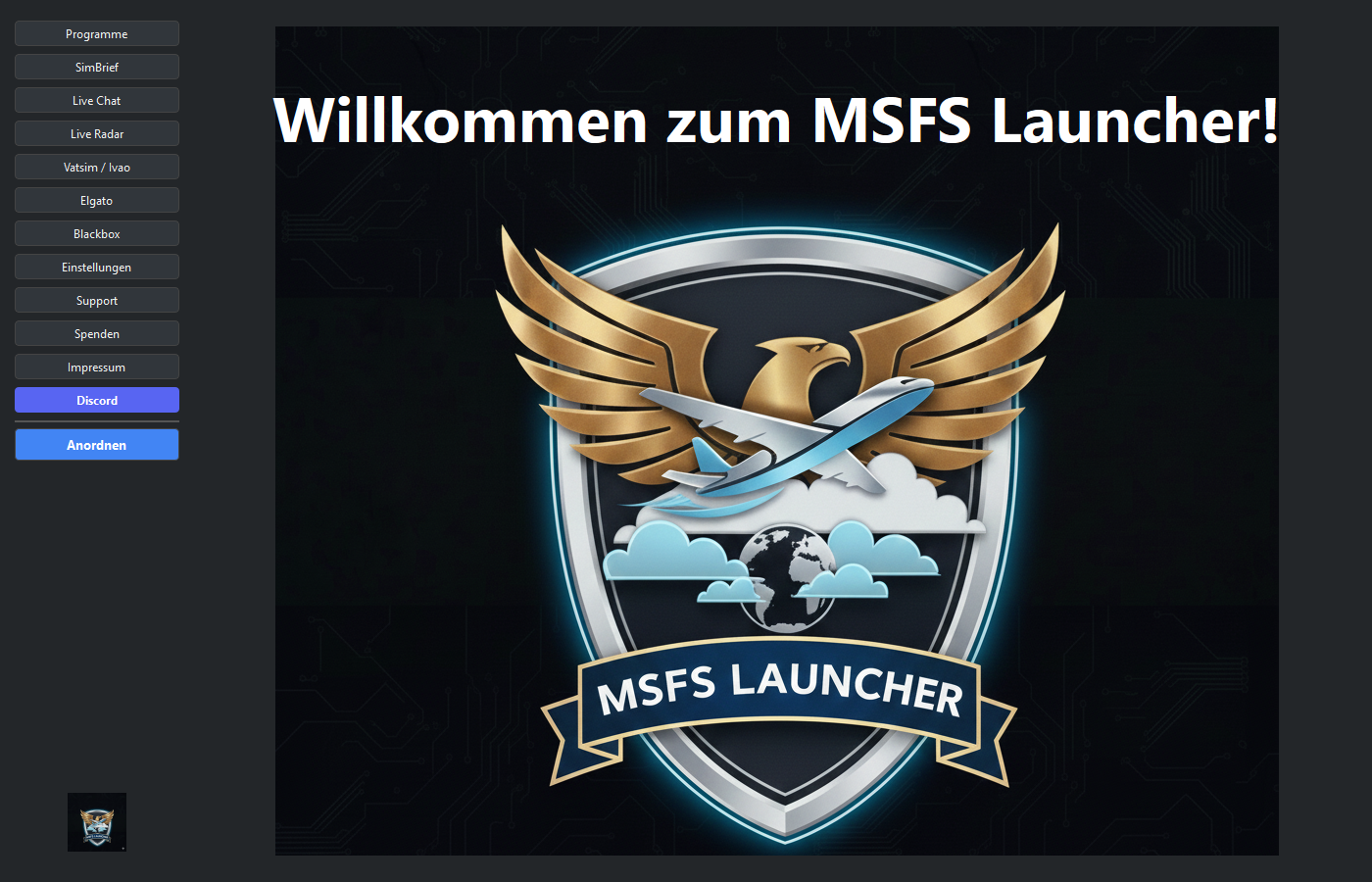 MSFS Launcher Preview